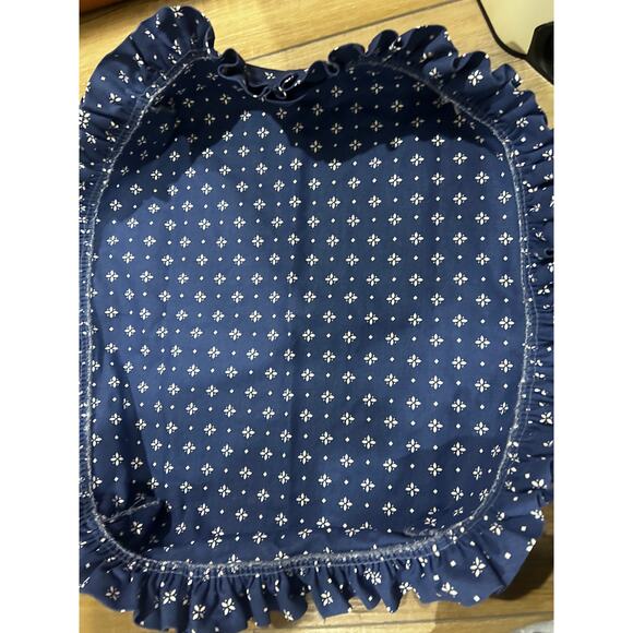 Longaberger Basket LARGE SERVING TRAY Liner Classic Blue fabric SU - Picture 2 of 2